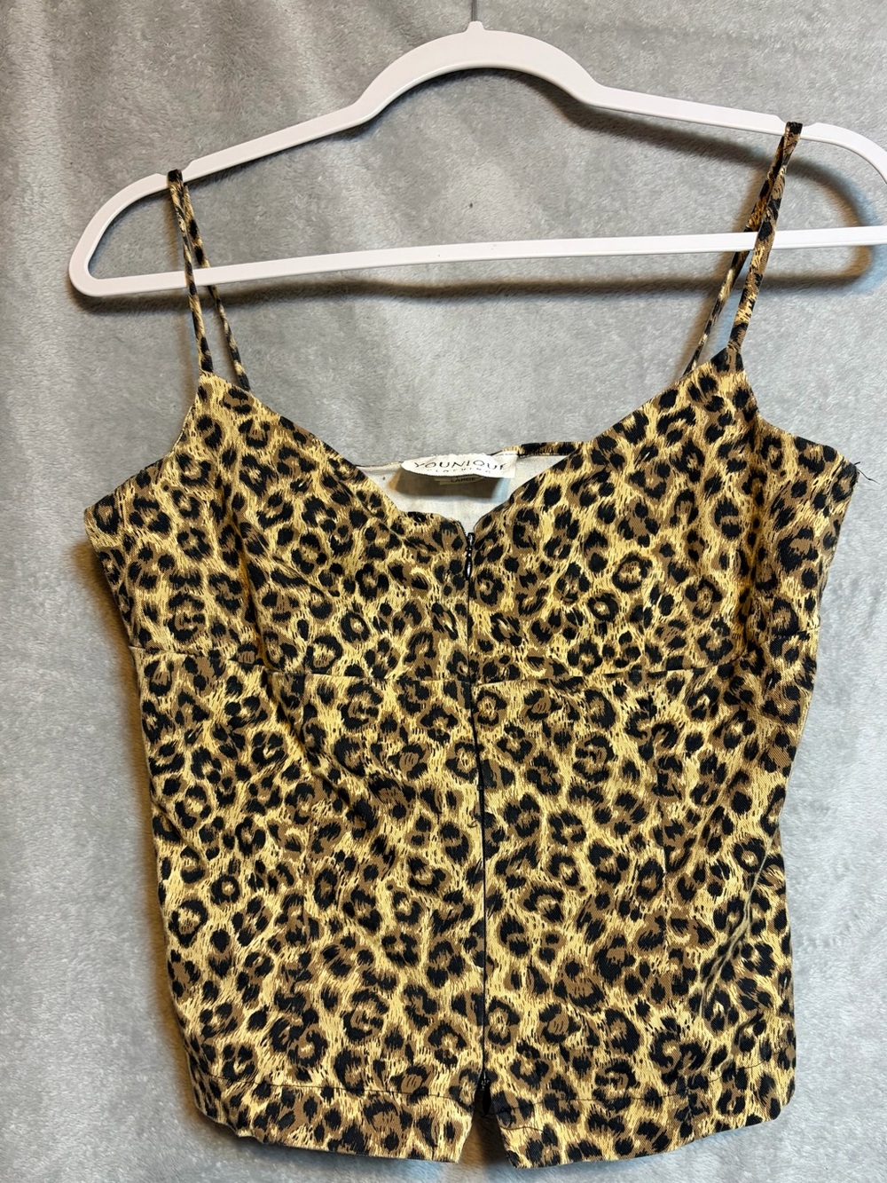 Younique Leopard Print Cami in Gold and Black
